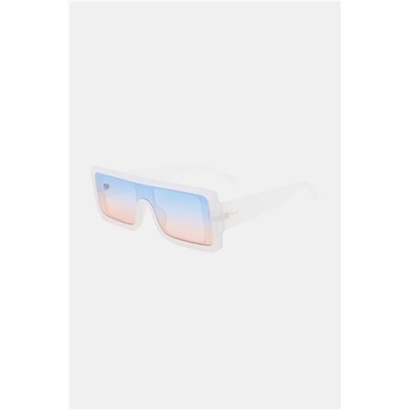 Polycarbonate Frame Rectangle Sunglasses - Picture 3 of 14